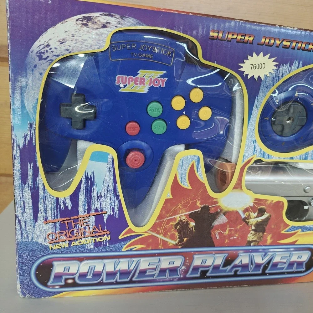 Power Player Super Joystick & Power Gun Game‎ Blue Vintage Original 1999 C5